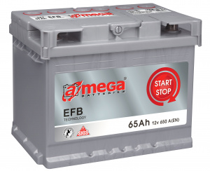 A-mega EFB 65Ah/650 (- +) 242x175x190
