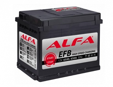 ALFA 6СТ-65 EFB 65Ah/650 (-  +) 242x175x190